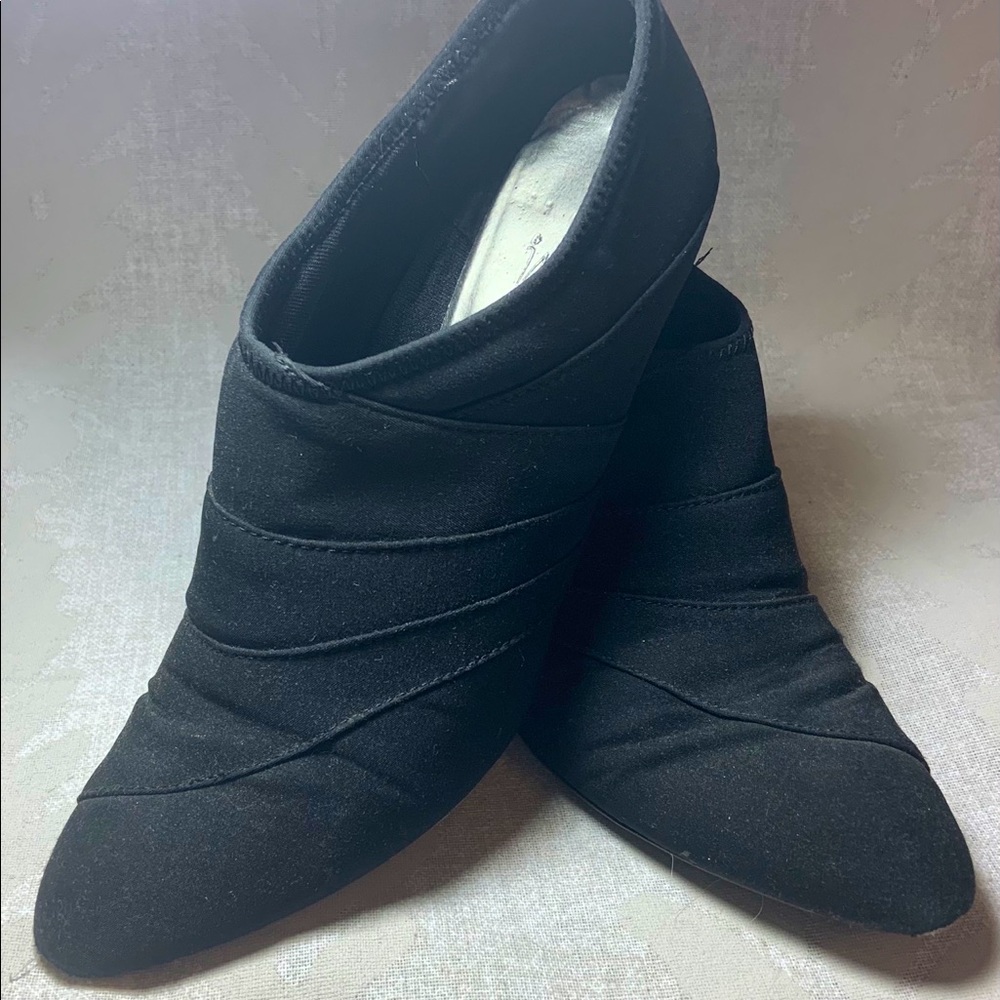 Black Elegant Women Pointed Toe Heel Boots